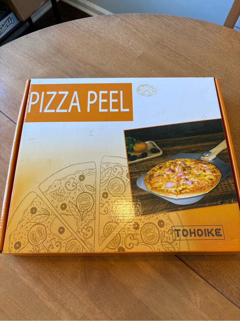 Orange Pizza Peel - Heavy-Duty Oven Peel